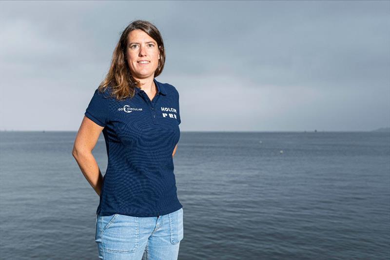 Team manager Marine Derrien - Holcim-PRB photo copyright Eloi Stichelbaut / polaRYSE / Holcim-PRB taken at  and featuring the IMOCA class