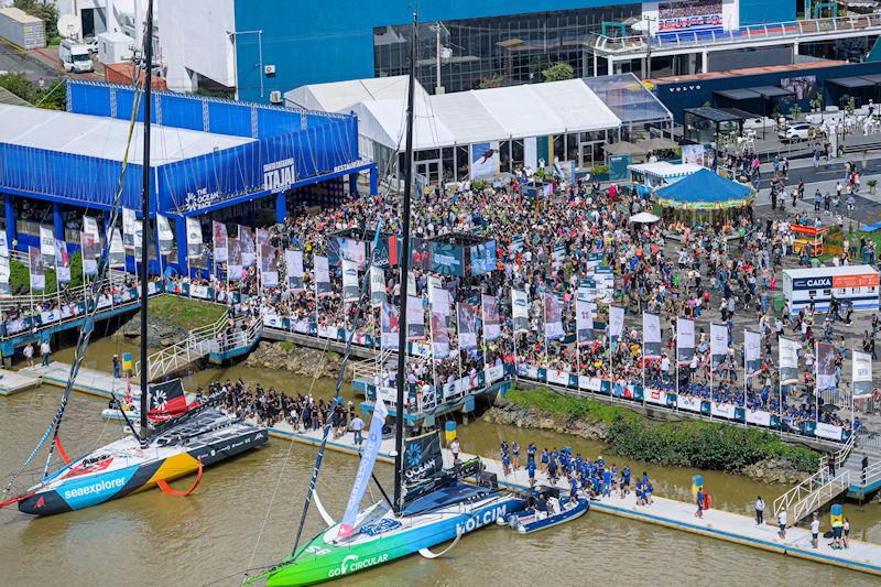The Ocean Race 2022-23 - Dock out prior to the start of Leg 4 in Itajaí photo copyright Sailing Energy / The Ocean Race taken at  and featuring the IMOCA class