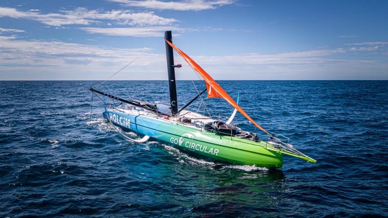 The Ocean Race 2022-23 - 27 April 2023, Leg 4 Day 4 onboard Team Holcim - PRB. Flying our J4, aka storm sail photo copyright Georgia Schofield | polaRYSE / Holcim - PRB / The Ocean Race taken at  and featuring the IMOCA class