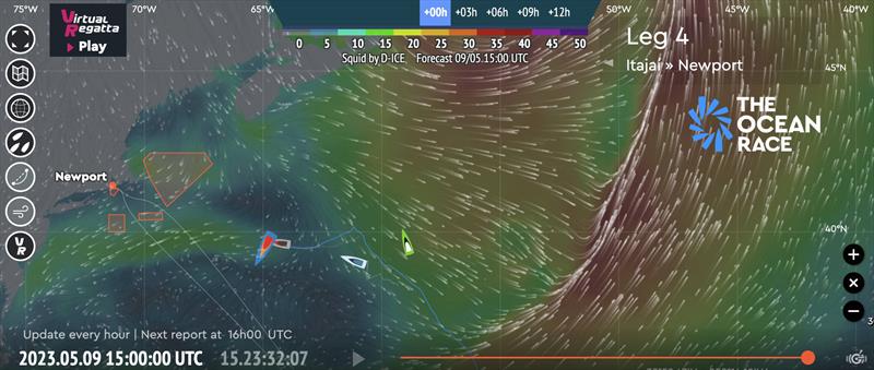 Leg 4 Tracker - 09.05.2023 15:00 UTC photo copyright The Ocean Race taken at  and featuring the IMOCA class