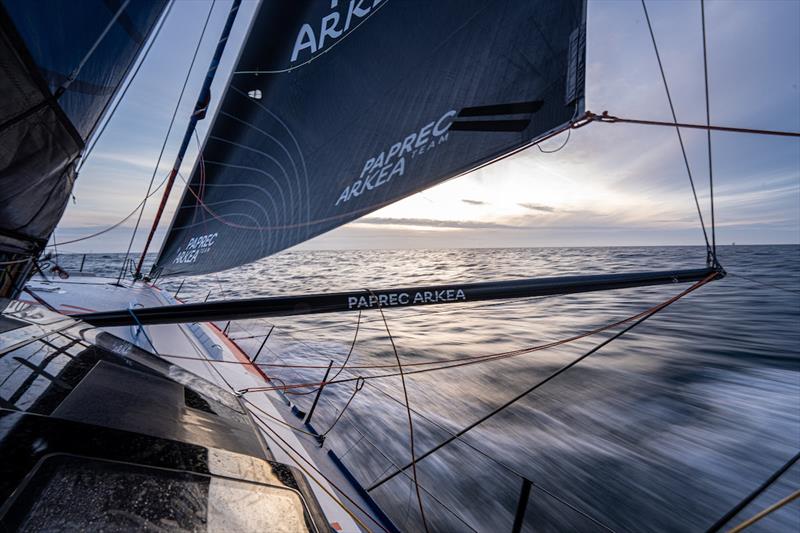 Guyader Bermudes 1000 Race photo copyright Yann Riou / polaRYSE / Paprec Arkéa taken at  and featuring the IMOCA class