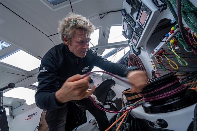 Guyader Bermudes 1000 Race photo copyright Yann Riou / polaRYSE / Paprec Arkéa taken at  and featuring the IMOCA class