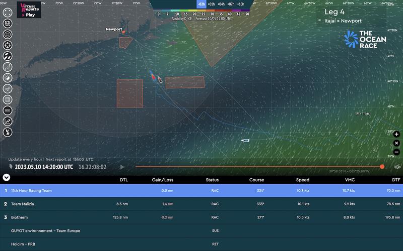 Leg 4 Tracker - 10.05.2023 14:20 UTC - photo © The Ocean Race
