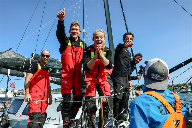  Leg 4 arrivals in Newport. Team Malizia, second qualified for Leg 4 photo copyright Sailing Energy / The Ocean Race taken at  and featuring the IMOCA class