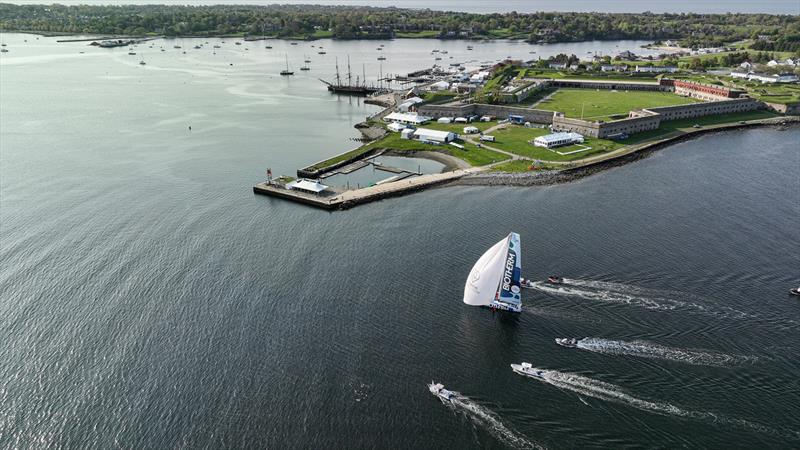 The Ocean Race 2022-23 - 11 May 2023. Leg 4 arrivals in Newport. Biotherm third qualified arriving to Newport after 17 days of racing. Arrival : 11/05/2023 12:04:38 UTC Race time : 17d 19h 49min 38s - photo © Sailing Energy / The Ocean Race