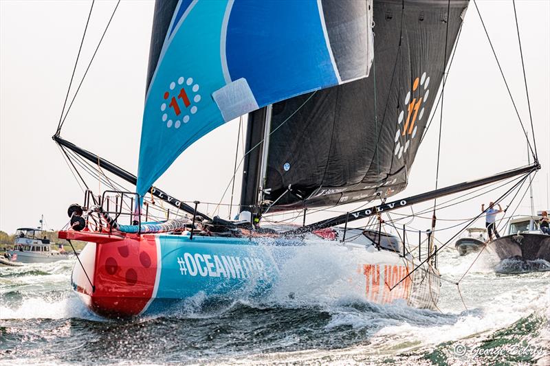 The Ocean Race 2022-23 Leg 4 finish in Newport, Rhode Island, USA photo copyright George Bekris / www.georgebekris.com taken at  and featuring the IMOCA class