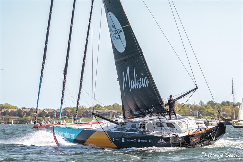 The Ocean Race 2022-23 Leg 4 finish in Newport, Rhode Island, USA photo copyright George Bekris / www.georgebekris.com taken at  and featuring the IMOCA class