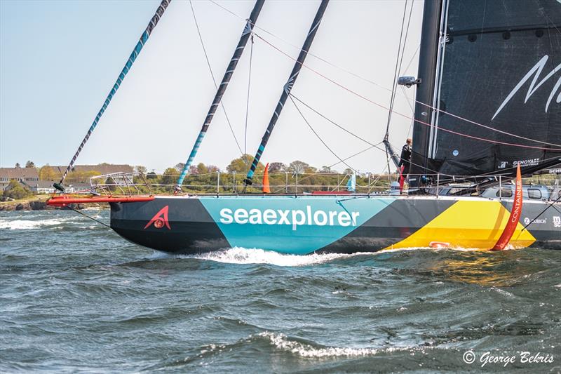 The Ocean Race 2022-23 Leg 4 finish in Newport, Rhode Island, USA photo copyright George Bekris / www.georgebekris.com taken at  and featuring the IMOCA class