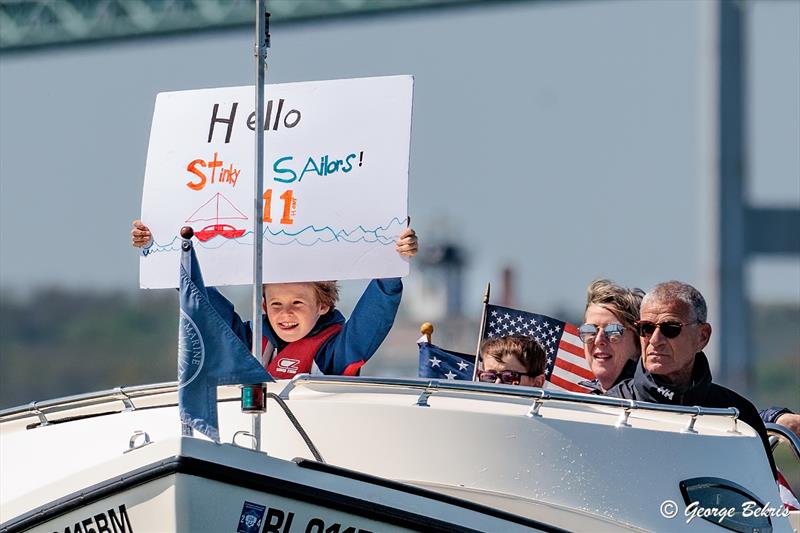 The Ocean Race 2022-23 Leg 4 finish in Newport, Rhode Island, USA photo copyright George Bekris / www.georgebekris.com taken at  and featuring the IMOCA class