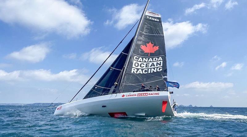 Canadians Scott Shawyer and Ryan Barkey finish the Guyader Bermudes 1000 Race - photo © Canada Ocean Racing