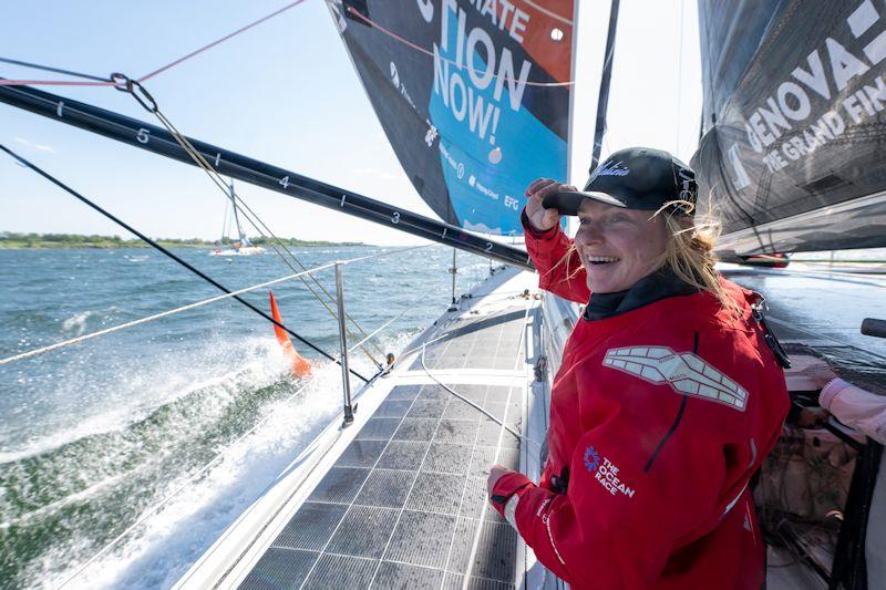 Co-skipper Rosalin Kuiper racing in Newport onboard Malizia - Seaexplorer - photo © Ricardo Pinto / Team Malizia
