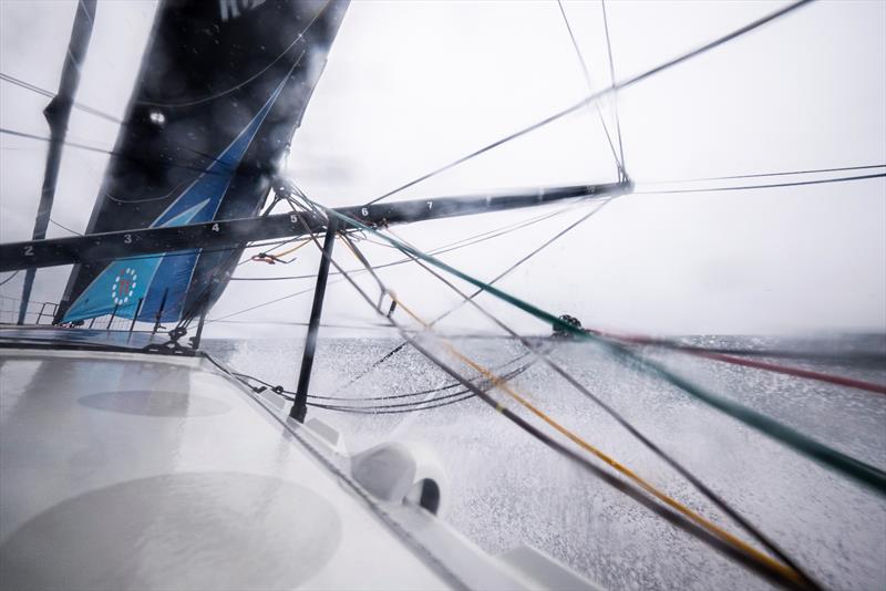 The Ocean Race 2022-23 - May 22, 2023. Leg 5 Day 2 onboard The first day in the Atlantic. Malama at speed in the heavy reaching conditionals photo copyright Amory Ross / 11th Hour Racing / The Ocean Race taken at  and featuring the IMOCA class