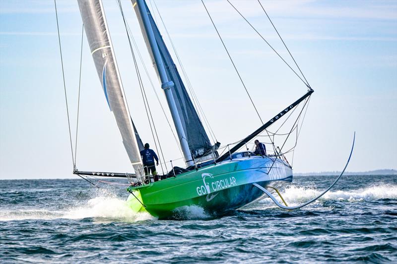 The Ocean Race 2022-23 - 29 May . Arrivals Leg 5 in Aarhus, Denmark. Team Holcim - PRB and Team Malizia arriving to Aarhus photo copyright Sailing Energy / The Ocean Race taken at Sailing Aarhus and featuring the IMOCA class