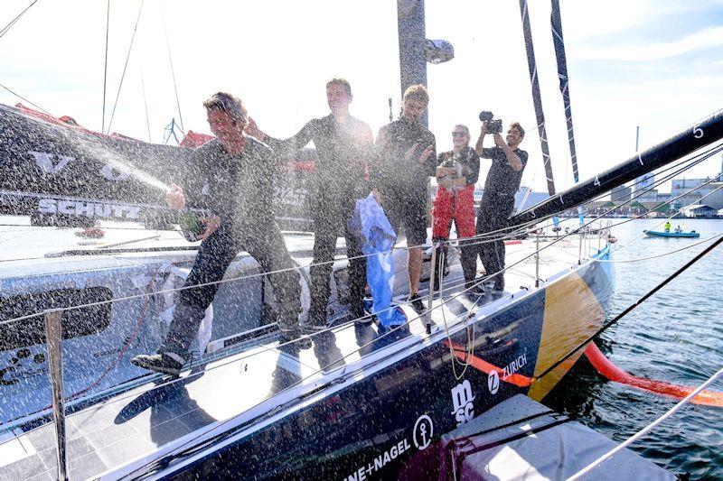 The Ocean Race Leg 5 arrivals in Aarhus, Denmark photo copyright Sailing Energy / The Ocean Race taken at  and featuring the IMOCA class