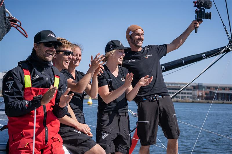 Team Malizia after the inport race in Aarhus, Denmark - photo © Marie Lefloch / Team Malizia