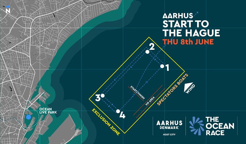 The Ocean Race Leg 6 Start map - photo © The Ocean Race