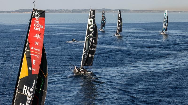 Start of Leg 6 in the The Ocean Race photo copyright Sailing Energy / The Ocean Race taken at  and featuring the IMOCA class