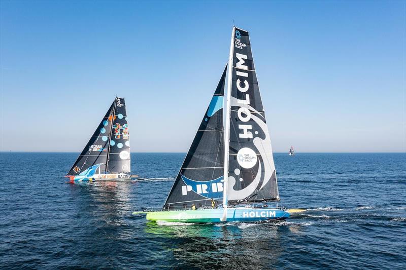 11th Hour Racing Team winning Leg 6 in The Hague photo copyright Antoine Auriol / Team Malizia / The Ocean Race taken at  and featuring the IMOCA class