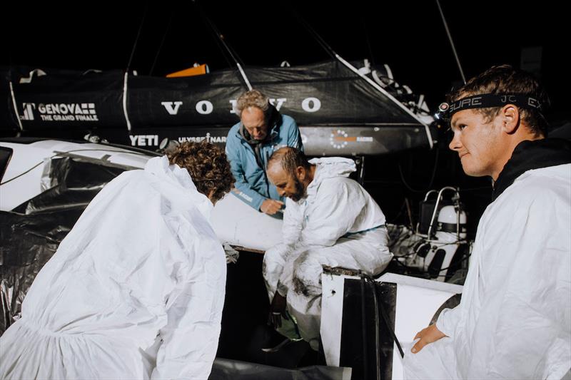 11th Hour Racing Team - The Ocean Race photo copyright Pierre Bouras / 11th Hour Racing / The Ocean Race taken at  and featuring the IMOCA class