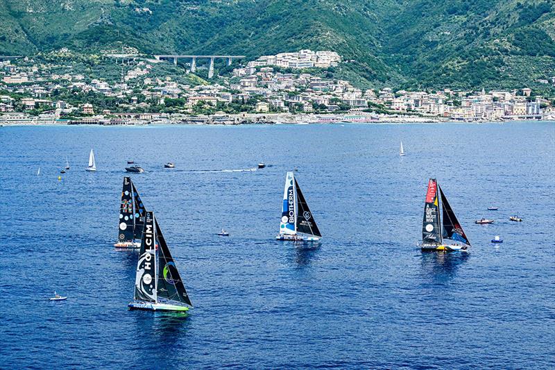 Team Malizia was off to a great start in Genova, first over the line - The Ocean Race 2022-23 photo copyright Sailing Energy / The Ocean Race taken at  and featuring the IMOCA class