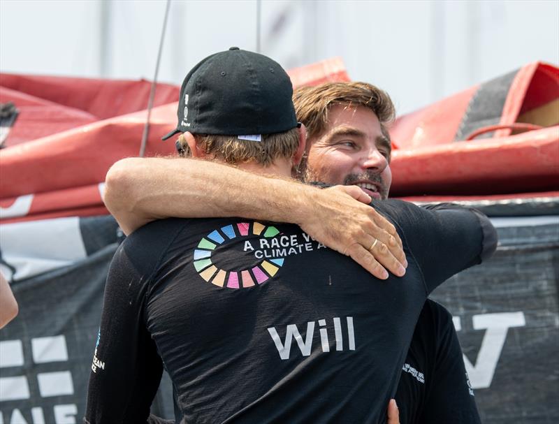 Boris Herrmann and Will Harris after winning the final leg of The Ocean Race in Genova just over a week ago - photo © Ricardo Pinto / Team Malizia