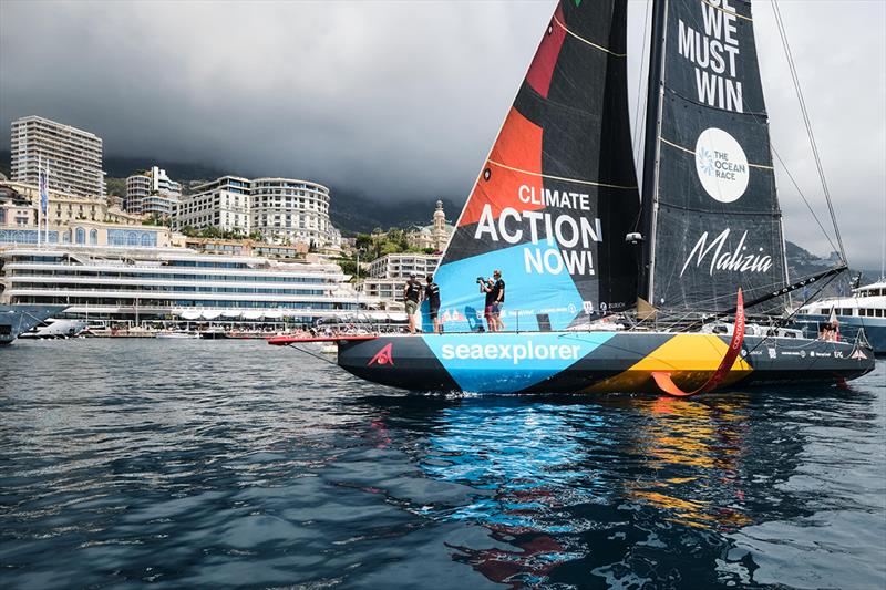 Malizia - Seaexplorer in front of the Yacht Club de Monaco, founding partner of Team Malizia, on 3 July 2023 - photo © Mesi / Yacht Club de Monaco