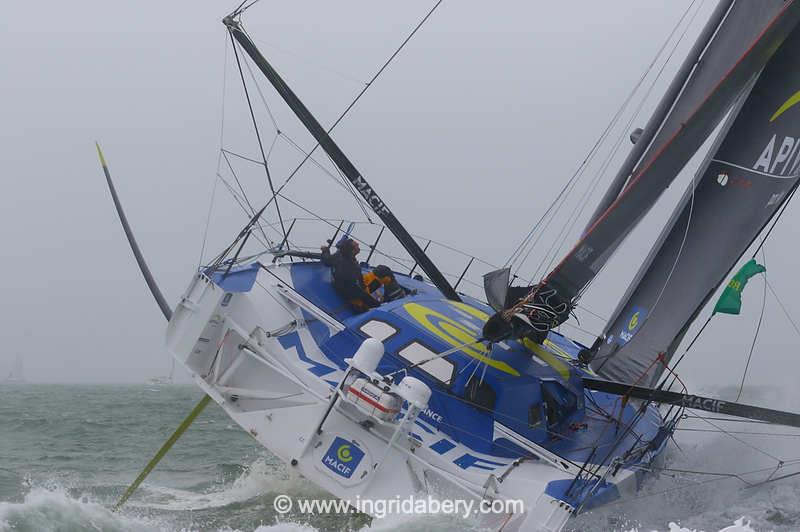 50th Rolex Fastnet Race start photo copyright Ingrid Abery / www.ingridabery.com taken at Royal Ocean Racing Club and featuring the IMOCA class