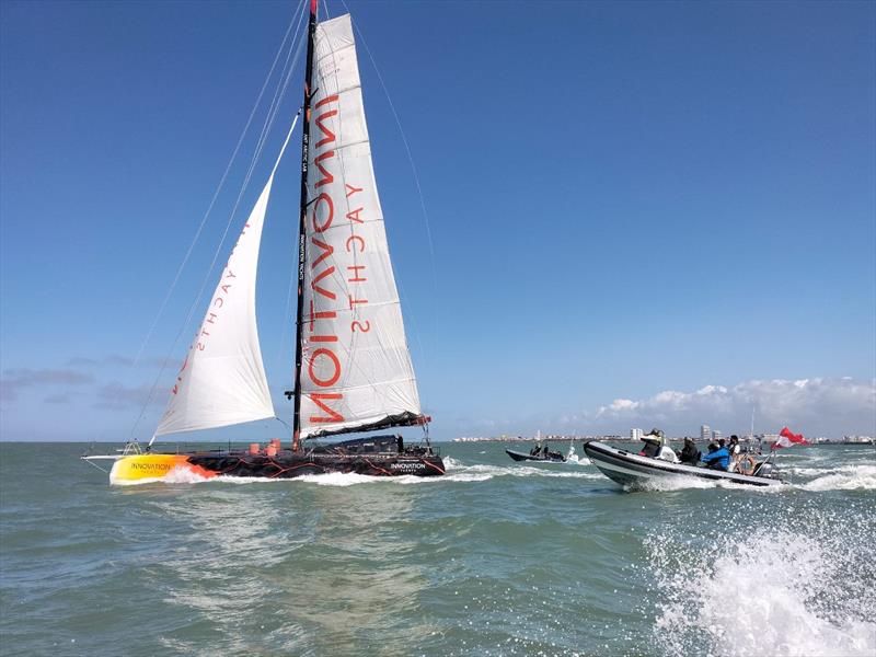 Open60AAL sailing with accompanying boats photo copyright Innovation Yachts / Marion Koch taken at  and featuring the IMOCA class