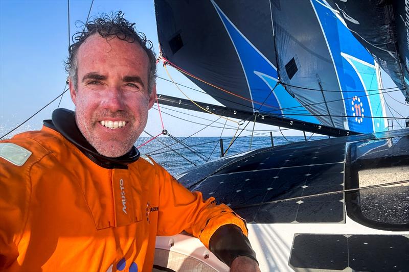 Amory Ross lead the eDNA sampling onboard 11th Hour Racing Team - photo © Amory Ross / 11th Hour Racing Team / The Ocean Race