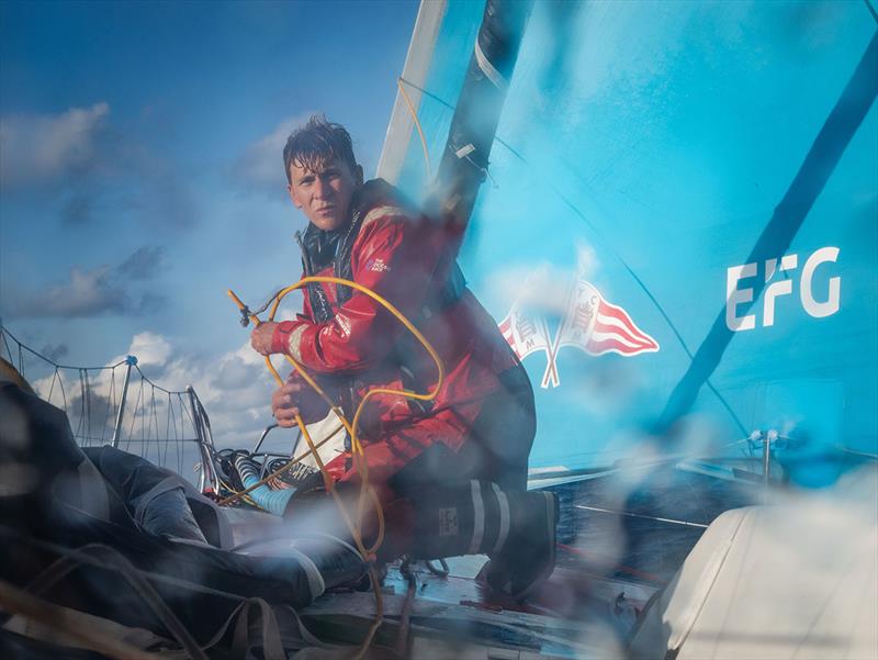 Team Malizia's Will Harris during the 48 hour Défi Azimut race 2023 photo copyright Antoine Auriol / Team Malizia taken at  and featuring the IMOCA class