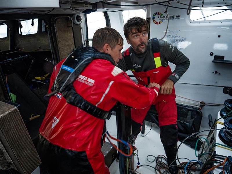 Will Harris and Boris Herrmann facing intense conditions in the Défi Azimut 48 hour race - photo © Antoine Auriol / Team Malizia