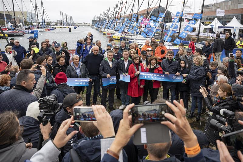 The Transat Jacques Vabre Normandie Le Havre race village is officially opened  photo copyright Vincent Curutchet taken at  and featuring the IMOCA class