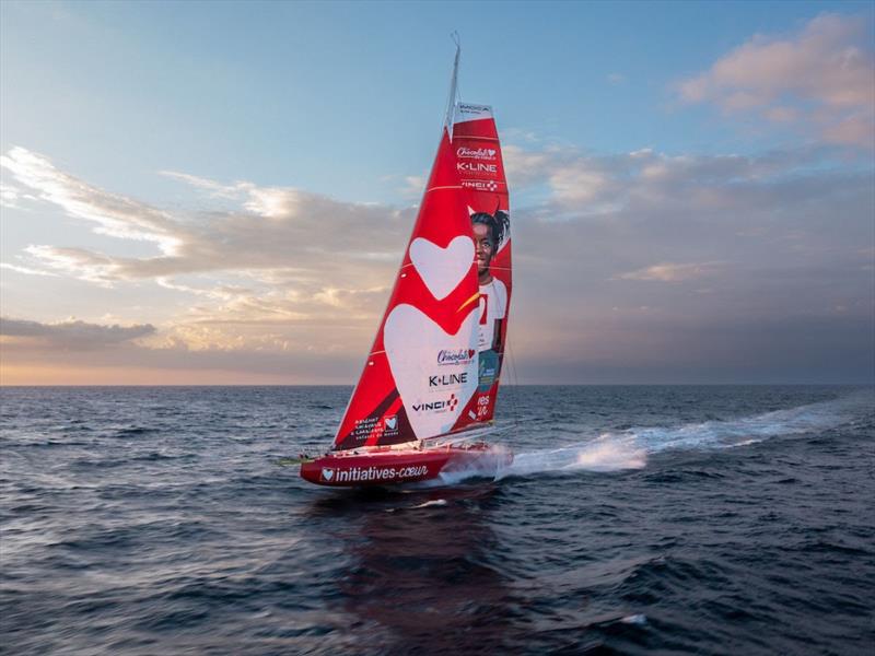 Sam Davies on Initiatives Coeurs - photo © SEA.AI