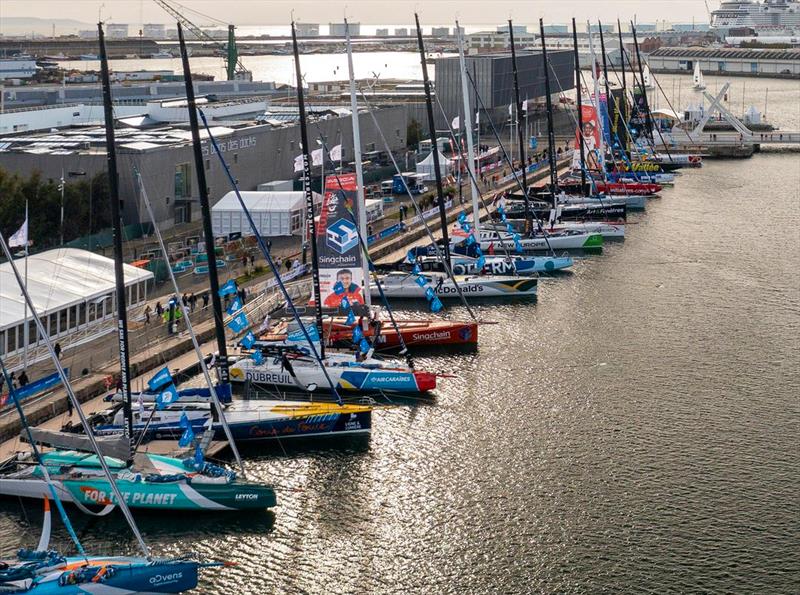The race village is illustrated from above before the Transat Jacques Vabre, in Le Havre, France - photo © Jean-Marie Liot