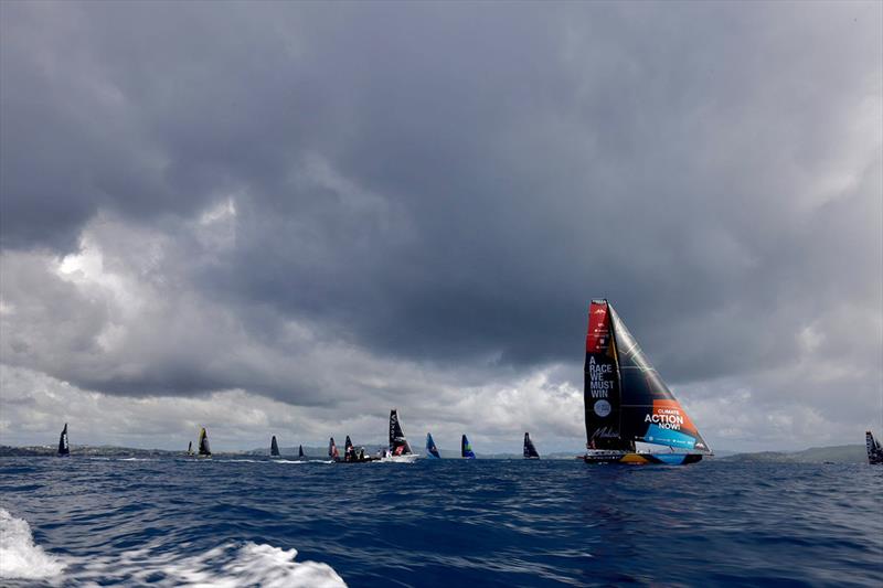 Malizia - Seaexplorer with most of the fleet in the rearview mirror at the start of the Retour à La Base race in Martinique - photo © Qaptur / Team Malizia