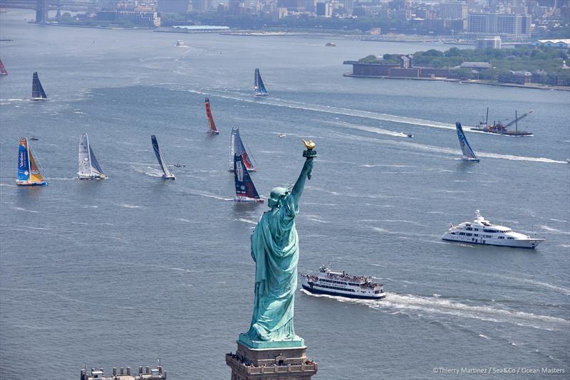 IMOCA fleet in NY - photo © Thierry Martinez / Ocean Masters