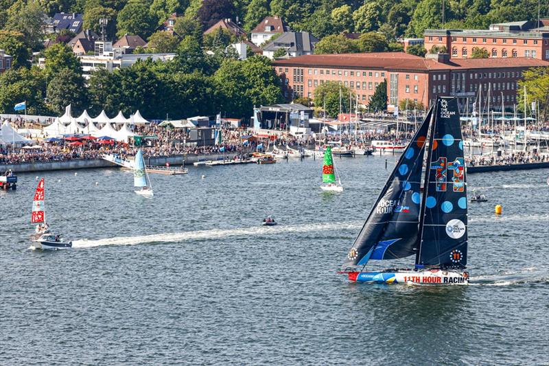 The Ocean Race 2022-23 - 9 June 2023. Kiel Fly-By, 11th Hour Racing Team - photo © Sailing Energy / The Ocean Race