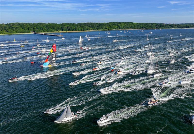 The Ocean Race 2022-23 - 9 June 2023. Kiel Fly-By Team Malizia photo copyright Sailing Energy / The Ocean Race taken at  and featuring the IMOCA class