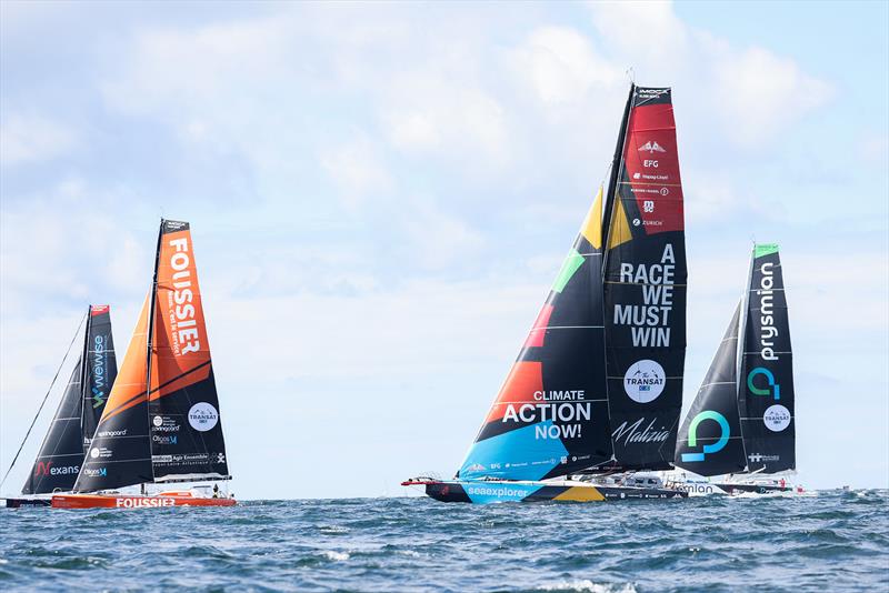 The fleet of 33 IMOCA race yacht this Sunday - Transat CIC Race - photo © Alexis Courcoux / Transat CIC