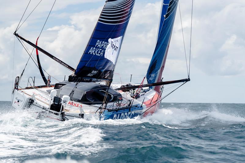 Yoann Richomme on Paprec Arkéa - The Transat CIC - photo © Yann Riou / polaRYSE / IMOCA