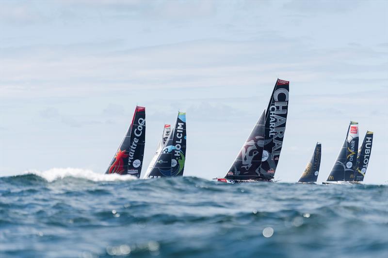 IMOCA skippers in The Transat CIC photo copyright Julien Champolion / polaRYSE / IMOCA taken at  and featuring the IMOCA class