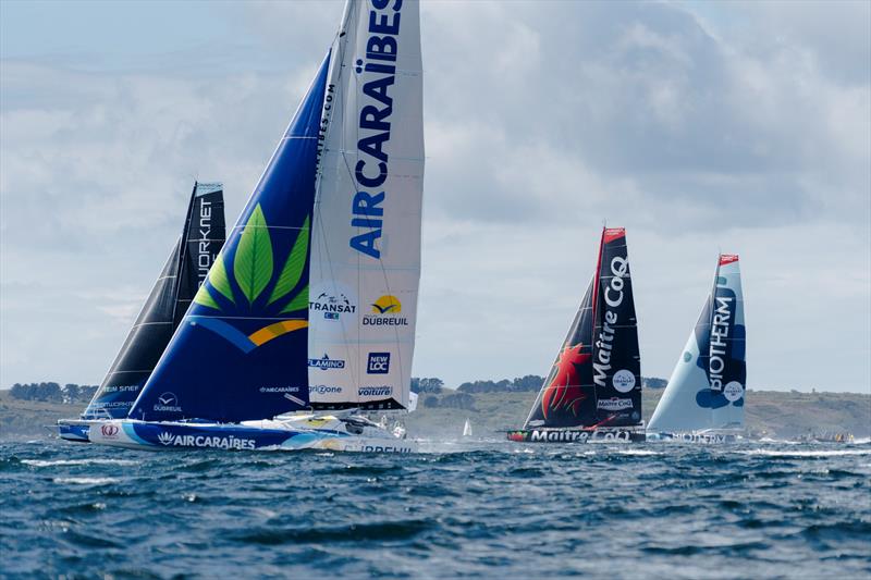 IMOCA skippers in The Transat CIC photo copyright Julien Champolion / polaRYSE / IMOCA taken at  and featuring the IMOCA class