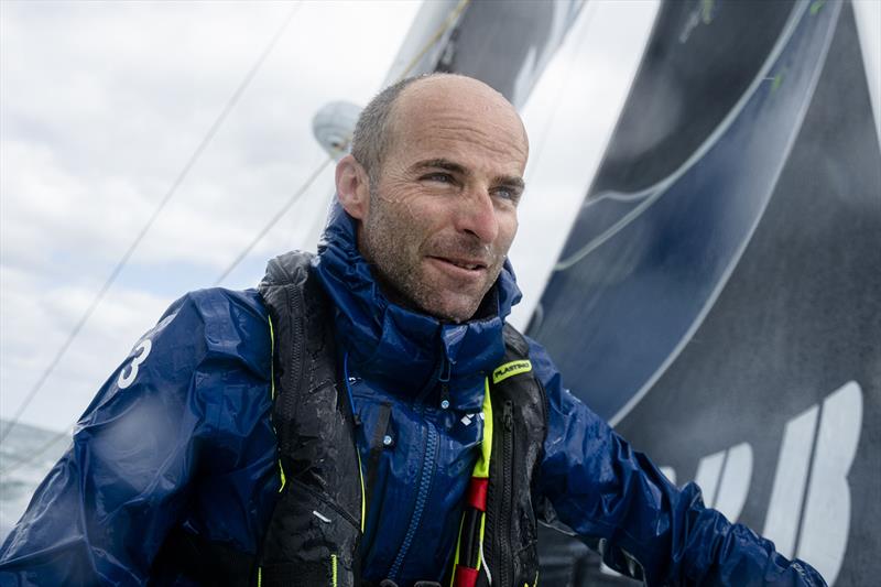 Nicolas Lunven aboard Holcim-PRB photo copyright Julien Champolion - polaRYSE / Holcim-PRB taken at  and featuring the IMOCA class