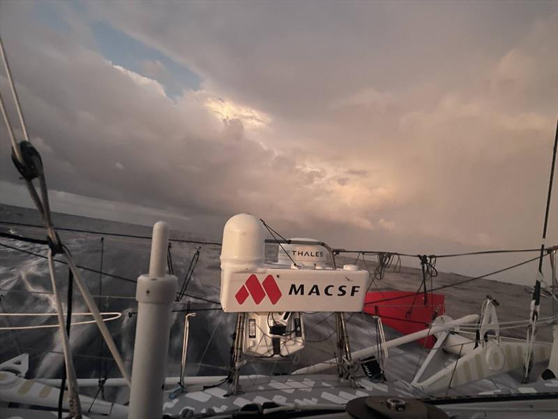 Isabelle Joschke on MACSF during the Vendée Globe sailing race on November 23, 2024 photo copyright Isabelle Joschke taken at Yacht Club de France and featuring the IMOCA class