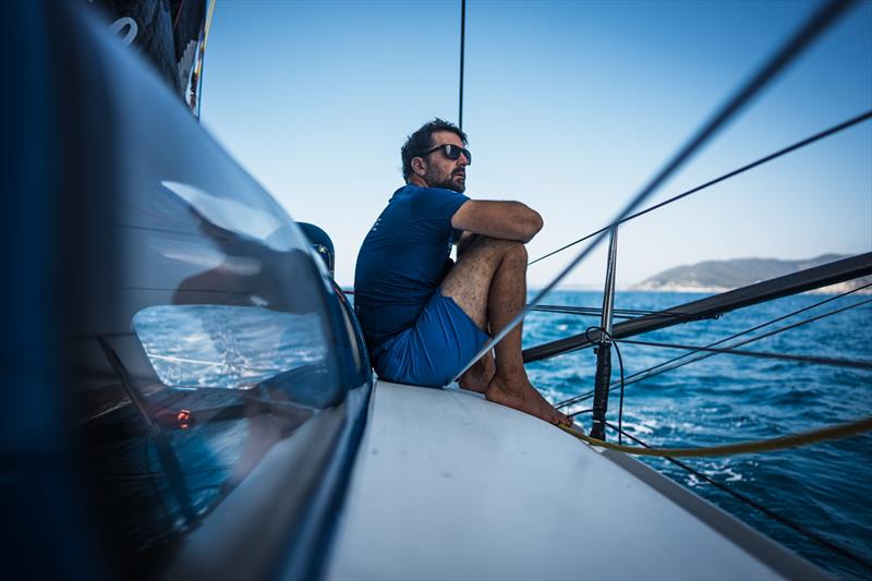 The Ocean Race 2022-23 - 25 June 2023, Leg 7 Day 10 onboard Team Holcim - PRB. Yoann Richomme in watch photo copyright Julien Champolion | polaRYSE / Holcim - PRB / The Ocean Race taken at  and featuring the IMOCA class