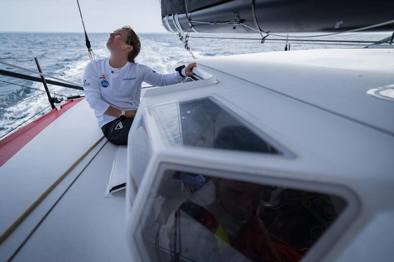 Elodie Bonafous, currently at the top of the 2025 IMOCA Globe Series ranking - photo © Romain Marie