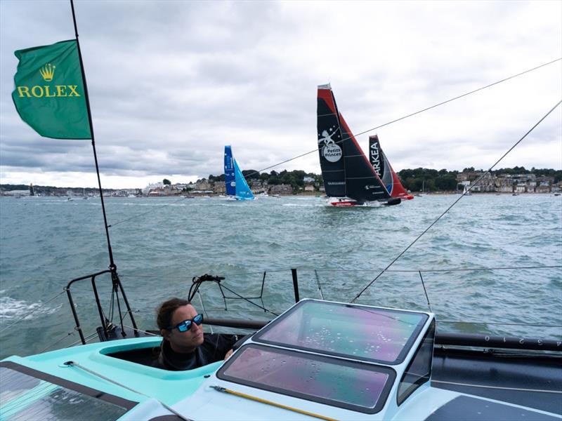 IMOCA class in the Rolex Fastnet Race - photo © Gauthier Lebec / Teamwrork - Team SNEF