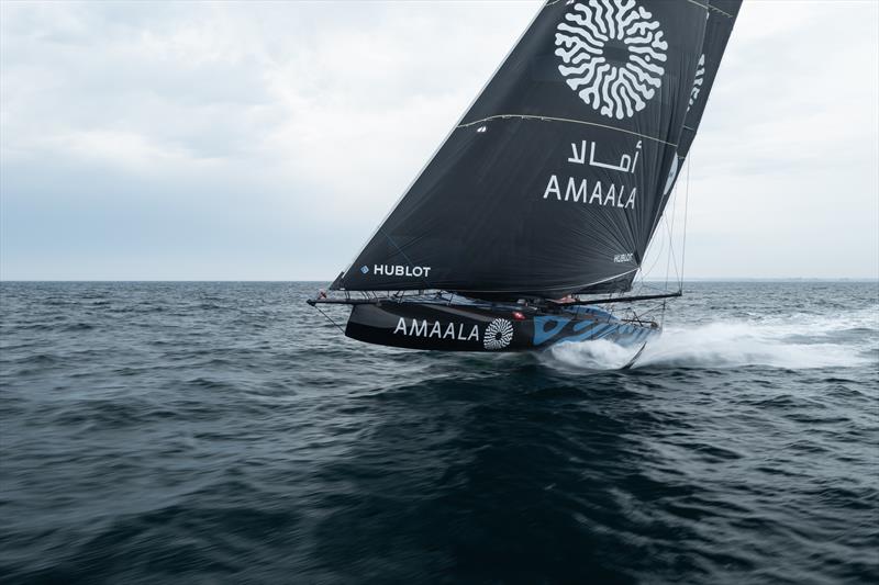 Team AMAALA is set for The Ocean Race Europe photo copyright Adrien Cordier / Air Vide et Eau productions taken at  and featuring the IMOCA class
