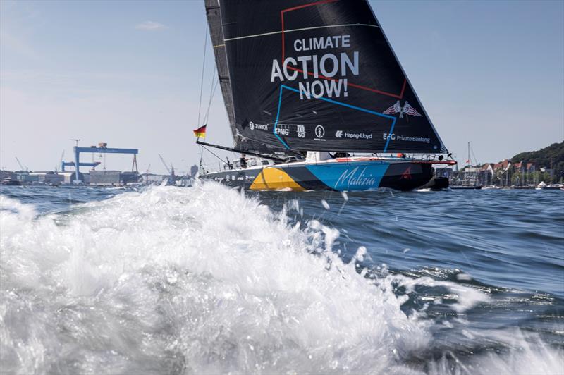 Team Malizia, skippered by Boris Herrmann, pictured during the speed run challenge. The Ocean Race Europe in Kiel, Germany - photo © Lloyd Images / The Ocean Race Europe