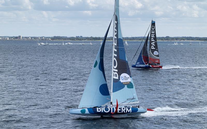 Biotherm, skippered by Paul Meilhat, at the start of The Ocean Race Europe in Kiel, Germany - photo © Lloyd Images / The Ocean Race Europe 2025